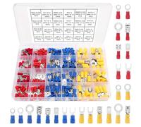 YIXISI 180 Piezas Cables Electricos Crimp Connectors, Terminales Faston Eléctricamente, Automóviles Aislados Crimp Terminal, para Industria Electricistas Sistema