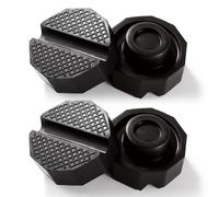 YIXISI 4 Piezas Bloque de Goma Polyanjular Protector con Ranura, Car Jack Pad Almohadilla de Goma, Alfombrilla de Goma del Coche Universal, para Gato Hidráulico Universal