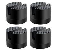 YIXISI 4 Piezas Bloque de Goma Protector con Ranura, Car Jack Pad Almohadilla de Goma, Almohadilla del Gato del Coche, para Gato Hidráulico Universal, Talla Mediana