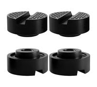 YIXISI 4 Piezas Goma Gato Hidraulico Bloque, Almoadilla de Gato Universal Bloque de Goma con Ranura, Bloque de Goma Gato para Elevador Coche, para Elevadores Gatos Protección de Vehículos