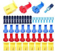 YIXISI 70 Piezas Conector Rama, Conectores de Empalme de Crimpado Alambre de Cable Rápido Aislado for Coche Motocicleta La Conexión de Cable (Rojo, Azul, Amarillo, Azul Oscuro)