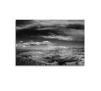 YiXong Badlands Photo, Dakota del Sur, oeste americano, póster escénico, pintura decorativa, lienzo, pósteres de pared e impresión artística moderna para decoración de dormitorio familiar, pósteres de