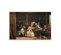 YiXong Iego Velazquez - Póster decorativo de Las Meninas, lienzo para pared e impresión artística moderna para decoración de dormitorio familiar, 30 x 45 cm