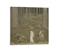 YiXong John Bauer - Póster decorativo de La princesa y los trolls, lienzo para pared e impresión artística moderna para decoración de dormitorio familiar, 30 x 30 cm