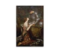 YiXong John William Waterhouse - Póster decorativo de Lamia y el soldado, lienzo para pared e impresión artística moderna, decoración de dormitorio, 40 x 60 cm