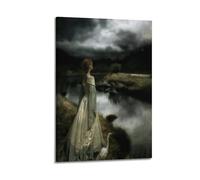 YiXong Póster decorativo de Edward Robert Hughes Whispers on The Wind para pared e impresión artística moderna para dormitorio familiar, 20 x 30 cm