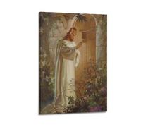 YiXong Póster decorativo de Jesús está llamando a la puerta, pintura de Jesucristo, póster decorativo de pared e impresión artística moderna para dormitorio familiar, pósteres de 20 x 30 pulgadas (50