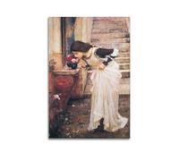 YiXong Póster decorativo de John William Waterhouse Shrine, lienzo para pared, póster de pared e imagen artística moderna para decoración de dormitorio familiar, 30 x 45 cm