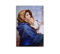 YiXong Póster decorativo de la Virgen María Niño Jesús de Madonna of the Streets, lienzo decorativo para pared e impresión artística moderna para dormitorio familiar, pósteres de decoración de