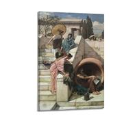 YiXong Póster decorativo de The Wandering Scholar de John William Waterhouse, lienzo decorativo para pared e impresión artística moderna para decoración de dormitorio familiar, 12 x 18 pulgadas (30 x