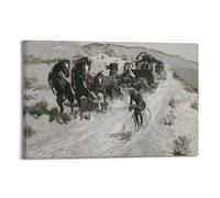 YiXong The Right of the Road, 1900, de Frederic S. Remington, póster decorativo de lienzo para pared e impresión artística moderna para decoración de dormitorio familiar, pósteres de 20 x 30 pulgadas
