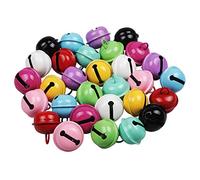 Yixuan 30pcs 22mm Cascabeles Metal Cascabeles Manualidades de Colores Campanilla para Navidad Decoración, Cumpleaños Regalo, Manualidades DIY Creativos