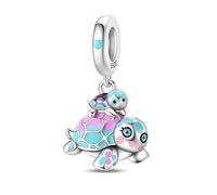 YIXUAN Charms Nido Del Océano Compatibles con Pulseras Pandora para Collar de Plata de Ley 925 Joyería para Mujeres Regalos de Halloween