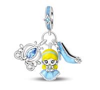 YIXUAN Charms Sueño De Hada Compatibles con Pulseras Pandora para Collar de Plata de Ley 925 Joyería para Mujeres Regalos de Halloween