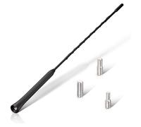 YIXUEERWSY 1 Antena de Coche para Suzuki Jimny Jb64 Sierra Jb74 2019 2020 2021 2022 2023, Varilla de Goma Flexible con Recepción de Señal Estable Radio Am/FM Fibra de Carbono Duradera Negra