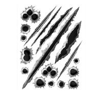 YIXUEERWSY 1 Hoja Pegatinas de Agujeros de Bala 3D para Land Rover Range Rover Velar L560 I 2017-2024, Vinilo Calcomanías Coche Arañazos Garra Impermeable Decoración Carrocería