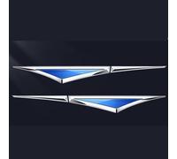 YIXUEERWSY 2 Piezas 3D Metal Pegatinas de Guardabarros Coche Adecuado para FIAT 500 2012-2022, Emblema Lateral Aleación de Zinc Decoración Deportiva Accesorios