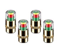 YIXUEERWSY 4 Piezas Car Tire Tyre Pressure Monitor Valve Stem Cap para Ford Tourneo Connect 2 (II) I 2014-2022,Warning Safety 3 Color Sensor Indicator Detección De Fugas