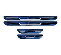 YIXUEERWSY 4 Piezas Protector de Umbral de Puerta para Jeep Grand Wagoneer (WS) | AB 2021, Acero Inoxidable Placas de Patada Pulido Espejo Antirrayas Cubierta de Umbral,Blue