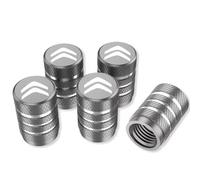 YIXUEERWSY 5X Tapas Tapones Válvulas Cubierta de Neumático para Citroen C1 C2 C3 C4 C5 C6 C8 C4l Ds3 Ds4 Ds5 Ds5ls Ds6, Set de Tapones para Válvulas de Neumáticos de Aluminio Anodizado