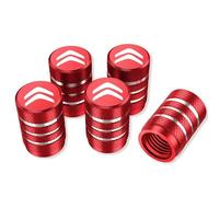 YIXUEERWSY 5X Tapas Tapones Válvulas Cubierta de Neumático para Citroen Xsara C3 C4 C5 C6 DS DS3 DS4 DS5 DS6, Set de Tapones para Válvulas de Neumáticos de Aluminio Anodizado