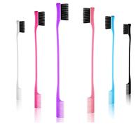 YiXuTag Cepillo de Borde de Cabello de 6 Piezas Control de Doble Cara Cepillo de Cabello Paquete Combinado de Borde de Borde Combinación de Peine Suave, 6 Colores