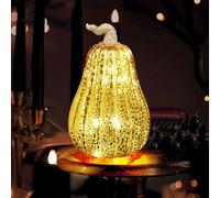 YiYa Artificial Falso Calabazas Decoración de Calabaza de Otoño Calabaza de Vidrio Grande para Colección de Otoño de Decoraciones de Mesa de Halloween de Acción de Gracias