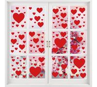 YiYa Vinilo Decorativo San Valentín Pegatinas En Forma De Corazón Vinilo Rojo Corazón Para La Oficina En Casa Boda San Valentín Decoraciones Fiestas Suministros Decoraciones De Aniversario