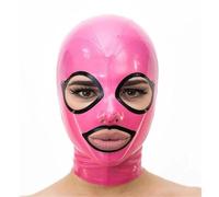YIYELIY Máscaras de látex Capucha Casco de goma Latex Cabeza Cubrir Máscara (rosa,S)