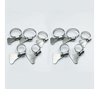 YiYFiT Jubilee Clips, 10 clips de manguera con tornillo de pulgar ajustables 304 abrazaderas de manguera de acero inoxidable tipo mariposa, accesorios de conexión para tubería de gas casera,