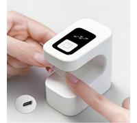 YiYFiT Mini luz UV para uñas de gel, lámpara de uñas LED portátil con pantalla de temporizador digital, secador de uñas USB recargable para rápido, regalo para mujeres, para bricolaje en casa, viajes