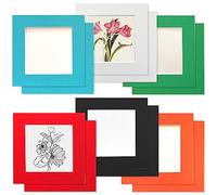 YIYINOE Juego de 12 Marcos de Fotos, Marcos de Cartón de 10 X 10 Cm, Decoración de Pared de Collage, Perfecto Para Montaje en Cualquier Superficie Lisa