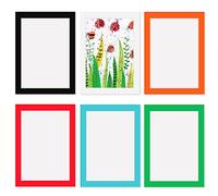 YIYINOE Juego de 6 Marcos de Fotos A4, Marcos de Cartón de 21 X 30 Cm, Decoración de Pared de Collage, Perfecto Para Montaje en Cualquier Superficie Lisa