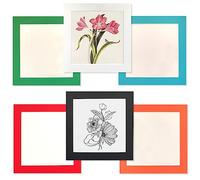 YIYINOE Juego de 6 Marcos de Fotos, Marcos de Cartón de 20 X 20 Cm, Decoración de Pared de Collage, Perfecto Para Montaje en Cualquier Superficie Lisa