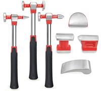 YIYITOOLS Kit de reparación de carrocería de servicio pesado de 7 piezas, martillo de cuerpo automático y juego de muñecos