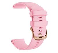 YIYOU Correa oficial de silicona for reloj inteligente Compatible con Garmin Vivoactive 3/ 3S/4S Venu 2 2S pulsera Correa 18 20mm(Powder,20mm Vivoactive 3)