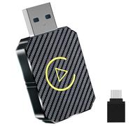 YiYunTE Adaptador Carplay Inalambrico, 2 en 1 Adaptador Carplay para Convierte CarPlay con Cable a Inalámbrico, Plug & Play USB Carplay Dongle Bluetooth, Wireless Carplay Adapter