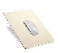 YiYunTE Alfombrilla de Ratón Aluminio Gaming PC Alfombrilla para Ratón Metalica Mouse Pad con Base PU Goma Impermeable Cojín de Ratón Lavable Antideslizante Mousepad para Ordenador Portátil Oficina