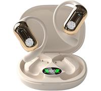 YiYunTE Auriculares Open Ear, Cascos Inalambricos Bluetooth 5.4 Deportivos con Cancelación de Ruido/Pantalla LED, Cascos Conduccion Osea Auriculares Oreja Abierta para Running Deporte Gimnasio