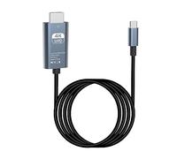 YiYunTE Cable USB C a HDMI 4K@30Hz Adaptador para Monitor - Transmisión de Archivos, Vídeo y Audio - Compatible Con Televisores y Proyectores