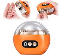 YiYunTE Cortauñas Electrico, 3 en 1 Cortaúña Electrico Automático y Pulidor | 3 Velocidades Lima Electrica Uñas Bebe con Luz LED y Recipiente, Lima Pies Uñas Electrica para Bebés Niño Mayores Adultos