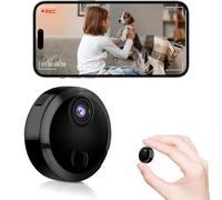 YiYunTE Mini Camara Espia, Micro Camara Vigilancia WiFi Interior, 1080p Mini Cámara Oculta con Detección Movimiento/Vision Nocturna, Pequeña Camaras Espias Camufladas para Casa Hogar Oficina Mascotas
