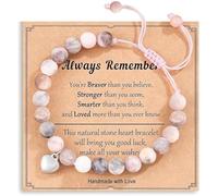 YiYunTE Pulsera Cristal Cuarzo Rosa Mujer Pulseras Piedras Naturales Cadena Piedra Cebra Rosa Niña Pulsera Perlas Forma Corazón Pulsera Ansiedad Mujer Hombre Cumpleaños Regalos Pulsera Ojo Tigre Amigo