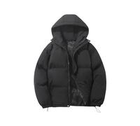 YIzdegg Abrigo de plumón para mujer, cálido, abrigo de mujer para el invierno, chaqueta acolchada ultraligera para mujer, abrigo corto de invierno, chaqueta de plumas para mujer, Negro , M