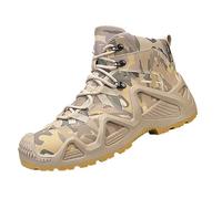 YIzdegg Botas de senderismo impermeables para hombre, camuflaje, para | Botas de invierno con cordones, botas de caza, amortiguación, botas de combate, protección contra golpes