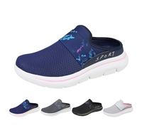 YIzdegg Orthopädisch Sandalen Damen, Damen Walkingschuhe, Leicht Weite H Schlappen, Sommerschuhe Mit Fußbett, Komfort Reisesandalen Rutschfestes, Leichtgewichts Gesundheitsschuh