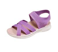 YIzdegg Sandalias de verano para mujer, sandalias de senderismo con correas de soporte para el arco cómodas, ortopédicas, informales, zapatos planos, zapatos romanos planos, moda de verano, sandalias