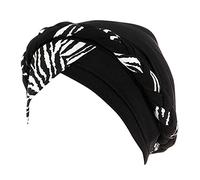 YIzdegg Sombreros étnicos contra el cáncer, gorro trenzado para el día del padre, Negro, Talla única