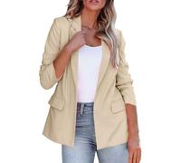 YIzdegg Traje chaqueta blazer corta, chaqueta de aviador, chaquetas ligeras para mujer, chaquetas de verano de gran tamaño, chaquetas de verano para mujer, ropa de montaña, elegante, tallas grandes,