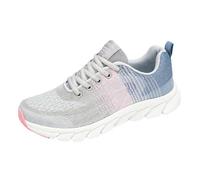 YIzdegg Zapatillas deportivas de malla para mujer, ortopédicas, con soporte para arco, cómodas, transpirables, ligeras, zapatillas clásicas para mujer, Rosa., 38
